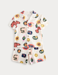 Kids' Pure Cotton Patterned Short Pyjamas (1-8 Yrs)