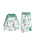 Kids' 2 Pack Waffle Graphic Pyjama Sets (1-8 Yrs)