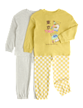 Kids' 2 Pack Tokyo Graphic Pyjama Sets (1-8 Yrs)