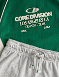 Pure Cotton Sports Style Slogan Pyjamas (1-8 Yrs)