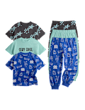 Kids' 3 Pack Stay Cool Graphic Pyjama Sets (1-8 Yrs)