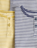 2 Pack Striped Ribbed Pyjama Sets (9 Mths - 8 Yrs)