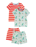 2 Pack Cotton Dino Short Pyjama Sets (1-7 Yrs)