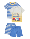 2 Pack Cotton Dip Dye Short Pyjama Sets (1-7 Yrs)
