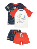 2 Pack Sloth Print Short Pyjama Sets
