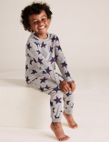 3 Pack Applique Rocket Pyjama Sets (1-7 Yrs)