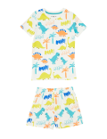 Cotton Dinosaur Short Pyjama Set (1-7 Yrs)