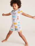 Cotton Animal Print Short Pyjama Set
