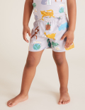 Cotton Animal Print Short Pyjama Set