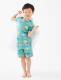 Cotton Rich Dinosaur Short Pyjamas (12 Mths - 7 Yrs)