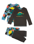 2 Pack Cotton Rich Dinosaur Pyjama Sets (1-7 Yrs)