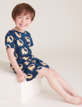 3pk Pure Cotton Animal Short Pyjama Set