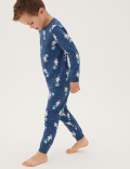 2pk Pure Cotton Astronaut Pyjama Sets (1-7 Yrs)