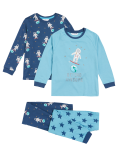 2pk Pure Cotton Astronaut Pyjama Sets (1-7 Yrs)