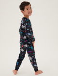 Velour Space Pyjamas (1 - 7 Yrs)