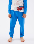 2 Pack Pure Cotton Transport Pyjama Sets (1-7 Yrs)
