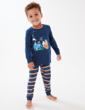 2pk Pure Cotton Animal Pyjama Sets (1-7 Yrs)