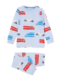 Pure Cotton Glow in the Dark Transport Pyjamas (1-8 Yrs)