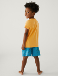 2pk Pure Cotton Dinosaur Short Pyjama Sets