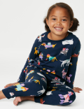 Pure Cotton Christmas Dog Pyjamas (1-8 Yrs)