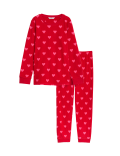 Fleece Heart Pyjamas (1-16 Yrs)