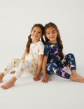 2pk Pure Cotton Printed Pyjama Sets