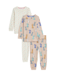 Pack of 2 Pure Cotton Printed Pajamas Set