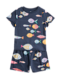 Pure Cotton Fish Pyjamas (1-8 Yrs)