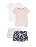 2 Pack Floral Short Pyjama Sets (1-7 Yrs)