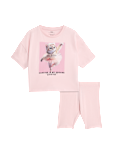 Cotton Rich Ballet Cat Pyjamas (1-8 Yrs)