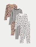 3pk Animal Print Pyjama Set (1-8 Yrs)