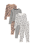 3pk Animal Print Pyjama Set (1-8 Yrs)