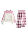 2 Pack Cotton Rich Checked Pyjama Sets (1-8 Yrs)