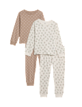 2pk Ditsy Print Pyjama Sets (0-10 Yrs)