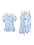 2 Pack Floral Ribbed Pyjamas (1-16 Yrs)