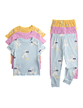 3 Pack Pure Cotton Animal Pyjama Sets (1-8 Yrs)