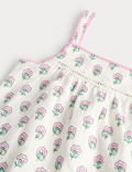 Pure Cotton Flower Print Pyjamas (1-8 Years)