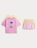 2 Pack Pure Cotton Pyjama Sets (1-8 Yrs)
