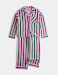 Pure Cotton Striped Pyjamas (1-8 Yrs)