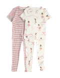 2 Pack Cotton Rich Pyjama Sets (1-8 Yrs)