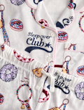 Cotton Rich Sleepover Club Print Pyjamas (1-8 Yrs)
