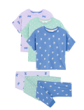 3pk Pure Cotton Printed Pyjama Sets