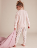 2pk Pure Cotton Cat Pyjama Sets (1-7 Yrs)