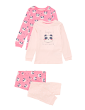 2pk Pure Cotton Panda Pyjama Sets (1-7 Yrs)