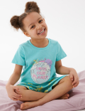 2pk Pure Cotton Animal Short Pyjama Sets (12 Mths - 7 Yrs)