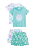 2pk Pure Cotton Animal Short Pyjama Sets (12 Mths - 7 Yrs)