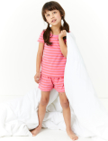 3 Pack Cotton Striped Short Pyjama Sets (1-7 Yrs)