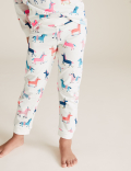 Cotton Rich Unicorn Print Pyjama Set
