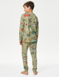 Cotton Rich Slogan Christmas Pyjamas (1-16 Yrs)