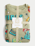 Cotton Rich Slogan Christmas Pyjamas (1-16 Yrs)